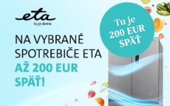 Na vybrané spotrebiče až 200 € späť
