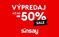 Sinsay sale - ešte viac produktov.