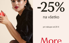 25% ZĽAVA NA VŠETKO PRI NÁKUPE OD 20€.