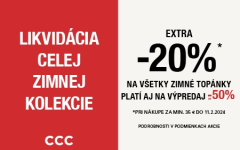 Zľava -20 % na zimnú obuv