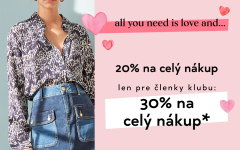 all You need is love akcia v Orsay