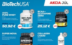 JÚLOVÉ AKCIOVÉ PONUKY S BIOTECH USA