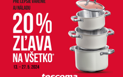 Zľava 20 % na VŠETKO od TESCOMY