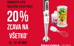 Zľava 20 % na VŠETKO od TESCOMY