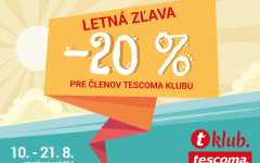 Letná zľava -20% pre členov Tescoma klub