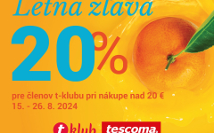 Letná zľava -20 % pre členov Tescoma
