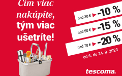 Vyberte si výšku zľavy v TESCOME