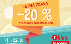 Letná zľava -20 % - Tescoma klub