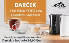 DARČEK K DVOJPLÁŠŤOVÝM KANVICIAM!