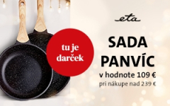 Sada panvíc ETA jako darček