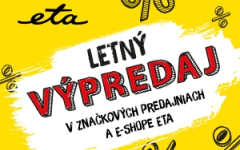 Letný výpredaj v predajniach ETA