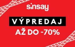 Zľavy až do -70% v Sinsay