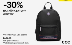 Zľava 30% na tašky pri nákupe za min. 25