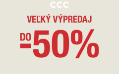 VÝPREDAJ DO -50 % V CCC!