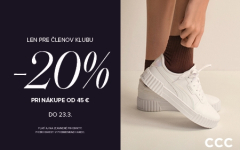 JARNÉ NÁKUPY V CCC SO ZĽAVOU!