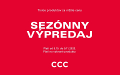 SEZÓNNY VÝPREDAJ v CCC