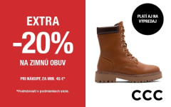 EXTRA -20% NA ZIMNÚ OBUV
