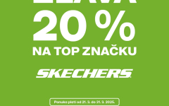 ZĽAVA 20 % NA ZNAČKU SKECHERS