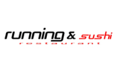 running & sushi restaurant