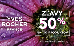 ZĽAVA 50 % NA 100 PRODUKTOV