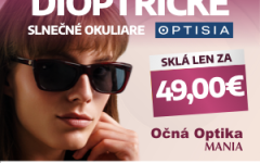 49 EUR za slnečné dioptrické sklá