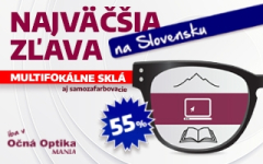 Najväčšia zľava na multifokálne sklá