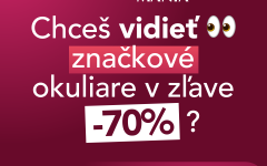 VÝPREDAJ OKULIAROV! ZĽAVY AŽ 70%!